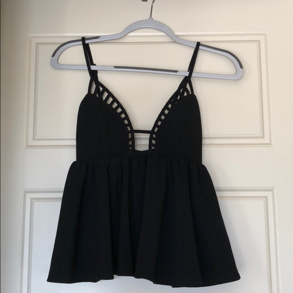 Black tank top